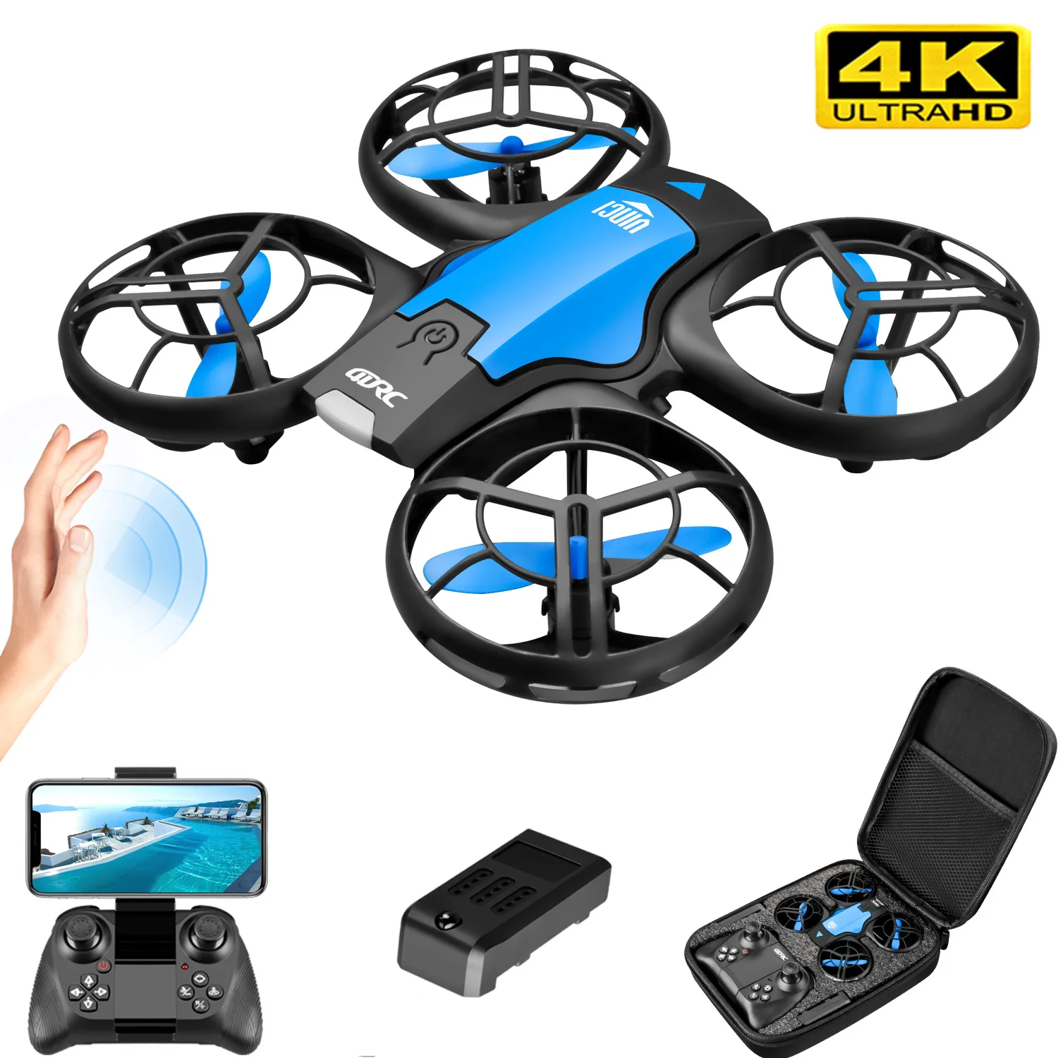 Drone Camera Wide Angle - V8 Nowy Mini Dron 4K Profesjonalny