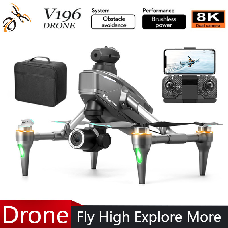 Drone Camera With Gimbal - Dron 2025 V196 Automatyczne Unikanie Przeszkód