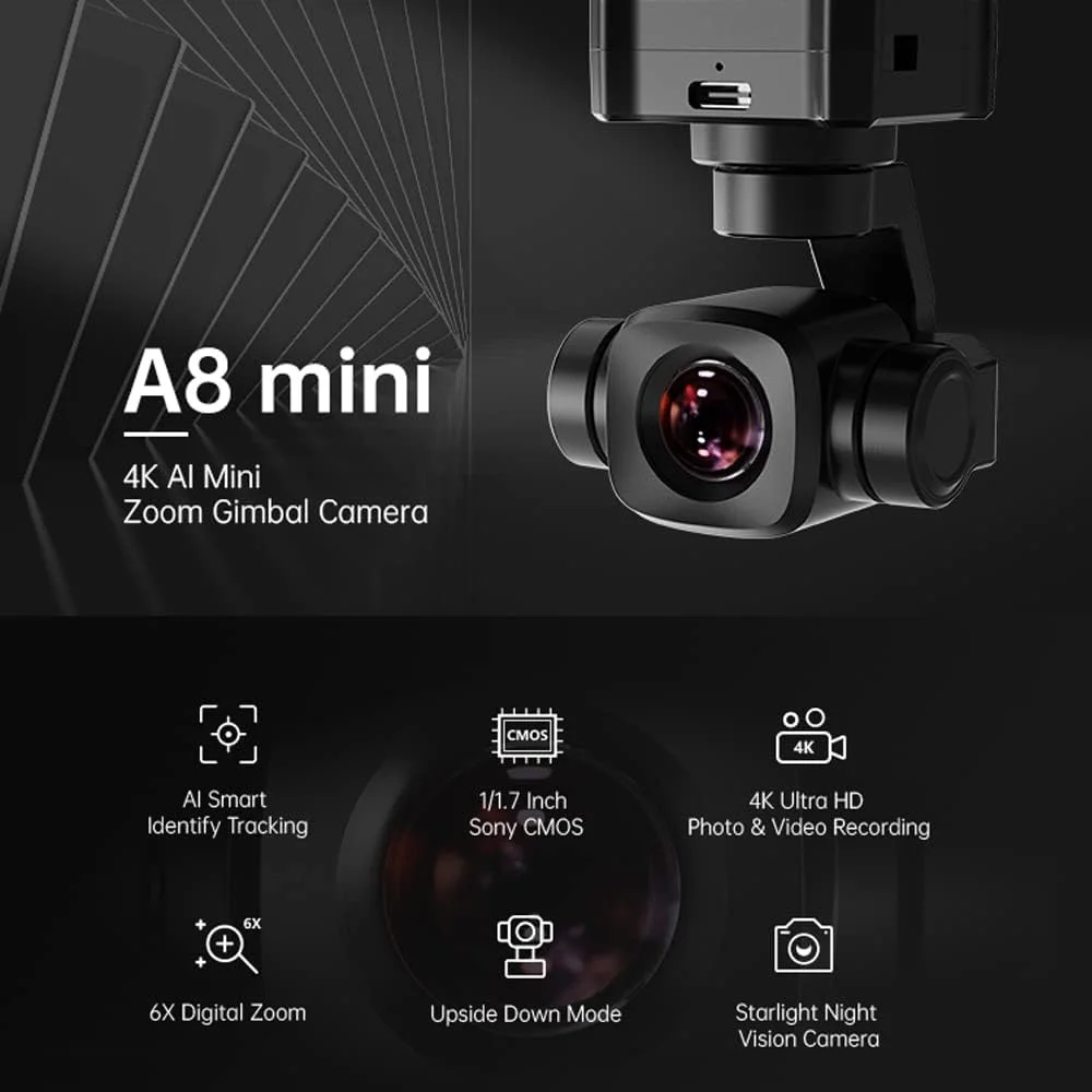 Kamera gimbala SIYI A8 Mini 4K – Drone Camera Vlog recenzja i cena