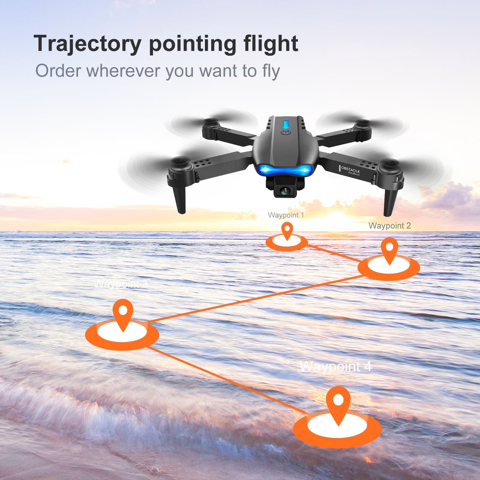 Ulepszony składany dron E88PRO – Drone Camera 4K recenzja i cena