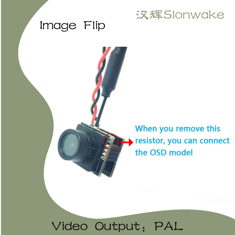 Slonwake 5.8G 48CH 25mW FPV VT – Drone Camera Wide Angle recenzja i cena