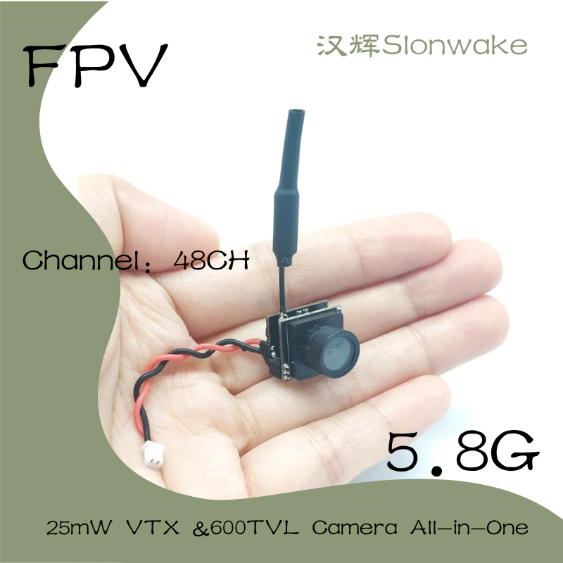 Slonwake 5.8G 48CH 25mW FPV VT – Drone Camera Wide Angle recenzja i cena