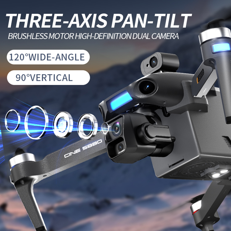 Nowy dron z podwójną kamerą 8K – Drone Camera Mount recenzja i cena