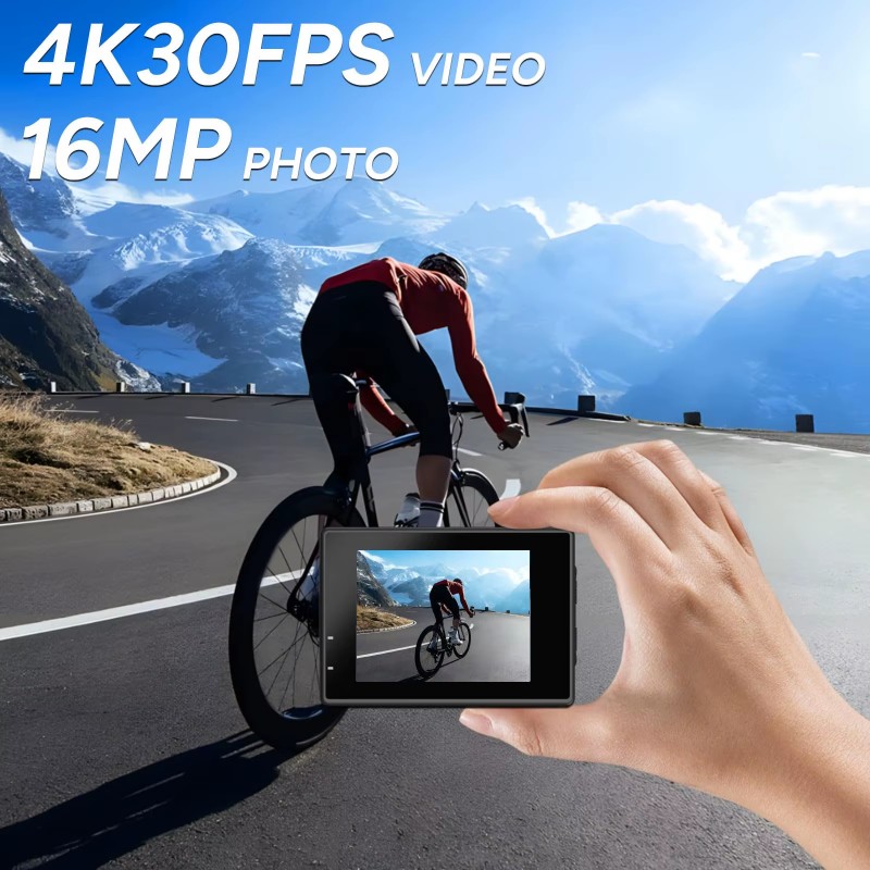Kamera na kask Dual Screen-SJ4 – Drone Camera Action recenzja i cena