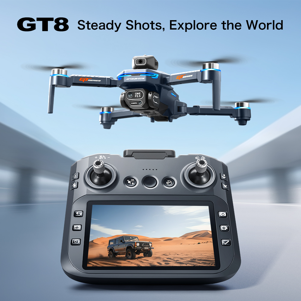 Dron GT8 z funkcją unikania pr – Drone Camera Mount recenzja i cena